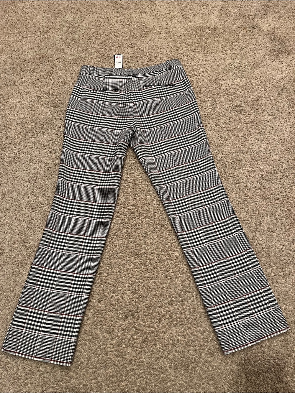 NWT Ann Taylor Sophia Plaid Straight-Leg Trousers size 10 - Picture 13 of 16